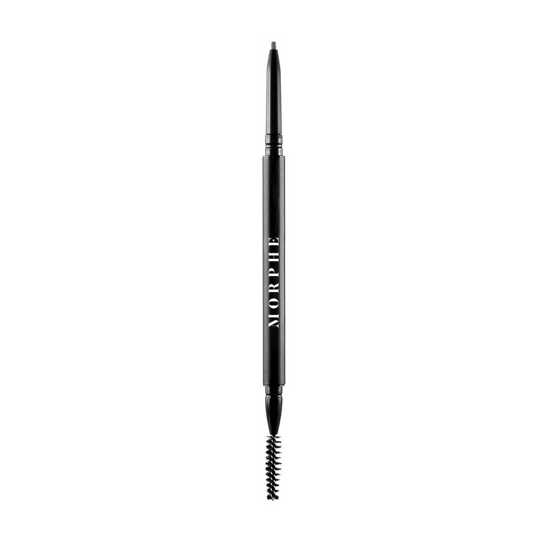 Morphe Micro Dual Eyebrow Pencil - Dual-Ended Brow Pencil Featuring a Retractable, Ultra-Precise, Pointed Tip - Richly Pigmented, Smooth-Gliding, Long-Lasting Wax Formula - Java (0.003 oz) - Image 1