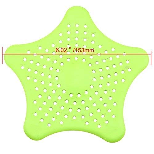 POPLEY Creative Starfish Silicone Suckers Kitchen Bathroom Sink Bathroom Sucker Sink Filter Sewer Hair Colander Strainers 4 PCsMultiColor - Image 5