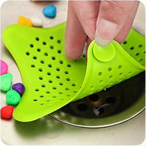 POPLEY Creative Starfish Silicone Suckers Kitchen Bathroom Sink Bathroom Sucker Sink Filter Sewer Hair Colander Strainers 4 PCsMultiColor - Image 4