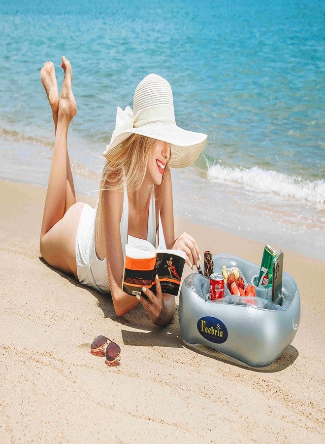 FEEBRIA Upgraded Pool Drink Holder Float for Hot Tub, Beach & Party Decor - Image 5