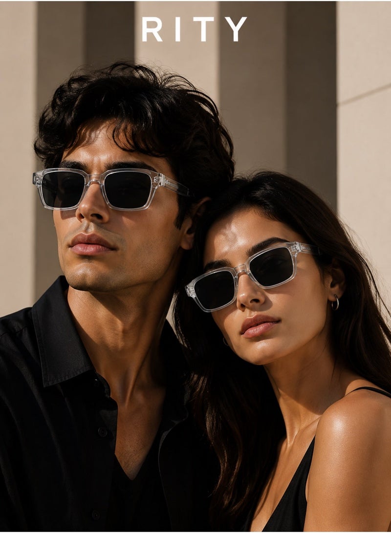 RITY Men & Women Polarized Sunglasses with UV Protection | Trendy Lightweight Fashion Eyewear for Driving, Travel, Beach & Outdoor Activities | Comfortable & Durable Design - Image 2