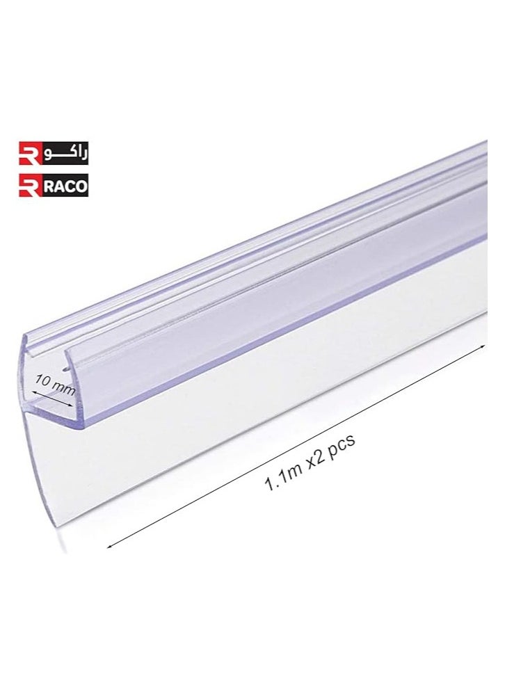 RACO Glass Door Seal, Replacement PVC Splash Guard Seal Strip-PVC Silicone Lip Seal for Frame-less Glass 1.1 Meter x 2Pcs Side Lip - pzsku/Z2ABB33E5A9CCCC1CDE49Z/45/_/1700201496/9302fd93-f57f-48a7-a6f8-cc4272a9a1e0