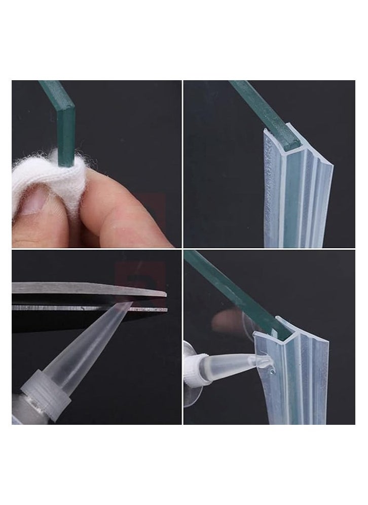 RACO Glass Door Seal, Replacement PVC Splash Guard Seal Strip-PVC Silicone Lip Seal for Frame-less Glass 1.1 Meter x 2Pcs Side Lip - pzsku/Z2ABB33E5A9CCCC1CDE49Z/45/_/1700201509/48274a40-9e72-439b-bc41-ca4d663664a8