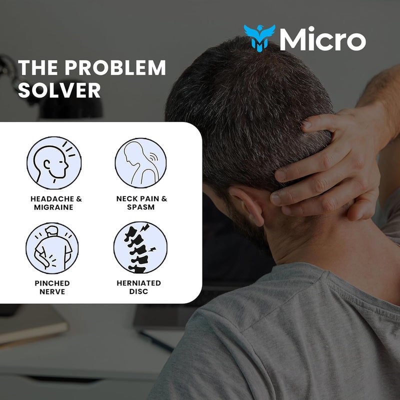 Micro Meditex Neck Stretcher for Pain Relief, Five Nights Cervical Traction Head Holder Belt for TMJ Pain Relief and Cervical Spine (Grey, Header with Rope Only) - Image 5