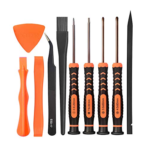 TECKMAN Cleaning Repair Tool Kit for PS4 PS5, TECKMAN TR9 Torx Security Screwdriver with PH00 PH0 PH1 Phillips Screwdriver Set for Sony Playstation 4,5 Main,Controller Tear Down and Dust Removal - Image 1