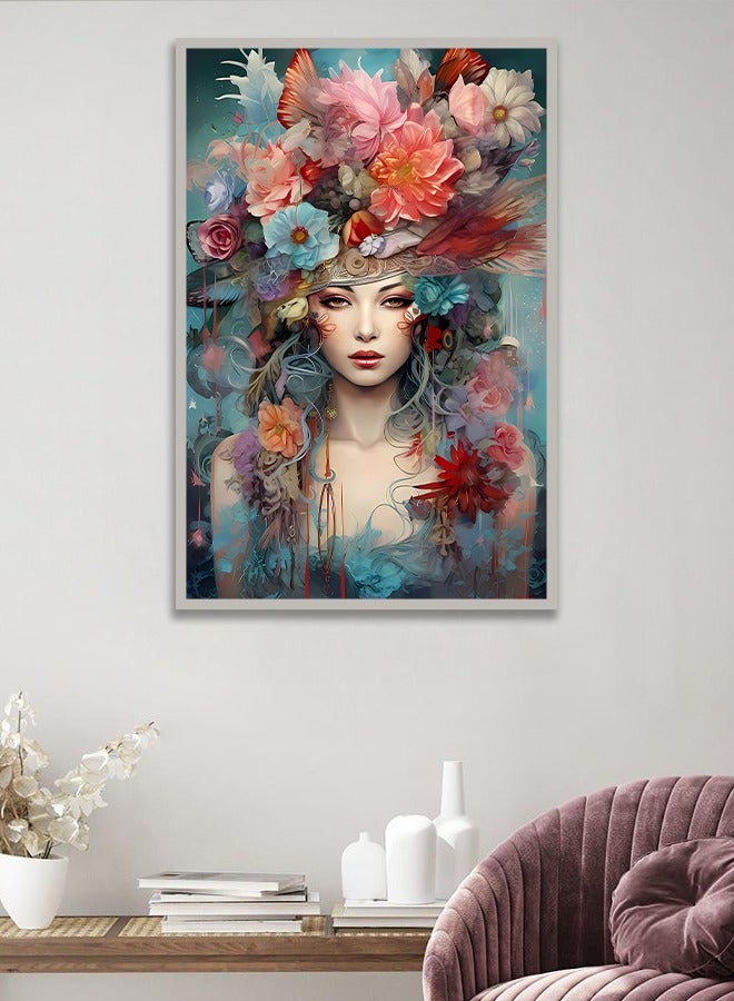 4gdran Canvas Wall Art For Wall Decoration Abstract Design With A Hollow Frame Size 120x80cm One Piece  - Image 3