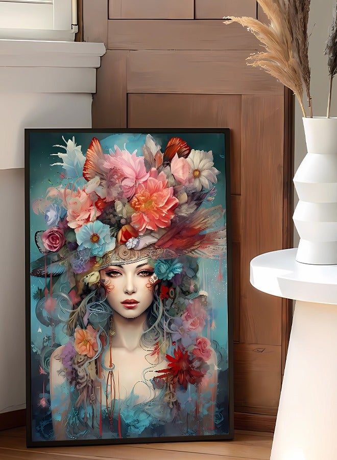 4gdran Canvas Wall Art For Wall Decoration Abstract Design With A Hollow Frame Size 120x80cm One Piece  - Image 2