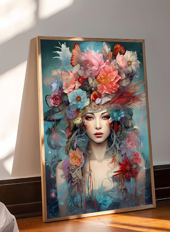 4gdran Canvas Wall Art For Wall Decoration Abstract Design With A Hollow Frame Size 120x80cm One Piece  - Image 5