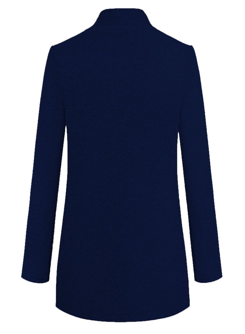 Loquat Autumn And Winter New Fashion Solid Color Overcoat  - Image 2
