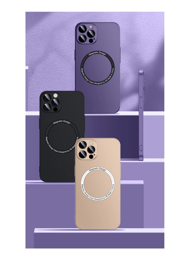 HEXABEX - Slim Case for iPhone 14 Ultra Thin Slim Matte Magnetic Magsafe Wireless Charging Case for Apple iPhone 14 6.1 Navy Blue - Image 1