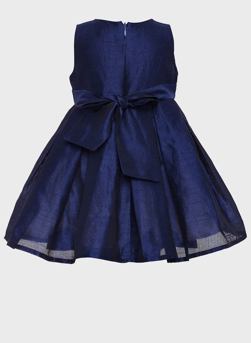 A Little Fable Kids Navy 3D Dress