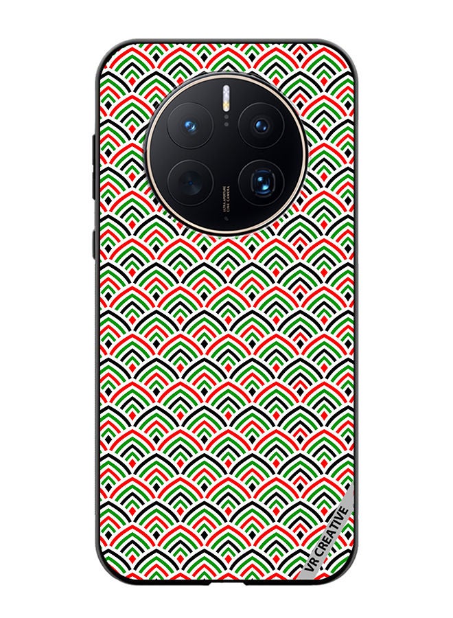 VR CREATIVE Protective Case Cover For Huawei Mate 50 Pro United Arab Emirates Flag Colors Design Multicolour - Image 1