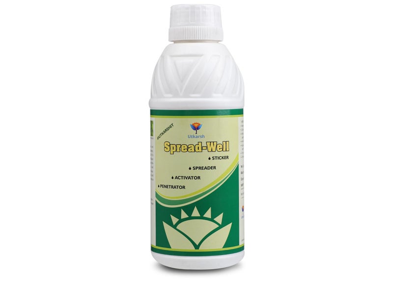 Utkarsh Spread-Well | Normal Spreader, Sticker, Activator for Plants, Non-Ionic Silicone Based Plant Input, Organic Spreader for Seeds and Fertilizers | 1 Litre; Pack of 1 - Image 1