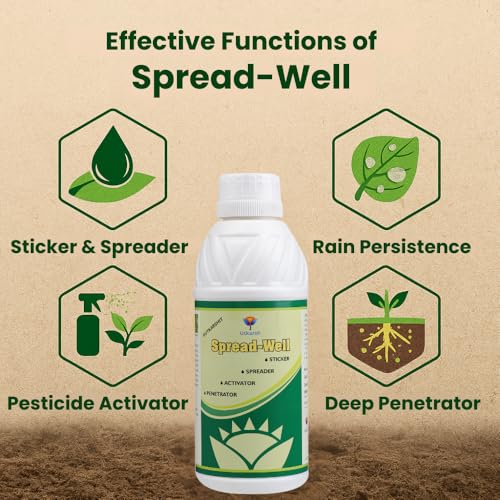 Utkarsh Spread-Well | Normal Spreader, Sticker, Activator for Plants, Non-Ionic Silicone Based Plant Input, Organic Spreader for Seeds and Fertilizers | 1 Litre; Pack of 1 - Image 2
