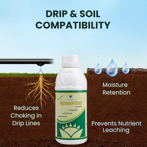 Utkarsh Spread-Well | Normal Spreader, Sticker, Activator for Plants, Non-Ionic Silicone Based Plant Input, Organic Spreader for Seeds and Fertilizers | 1 Litre; Pack of 1 - Image 4