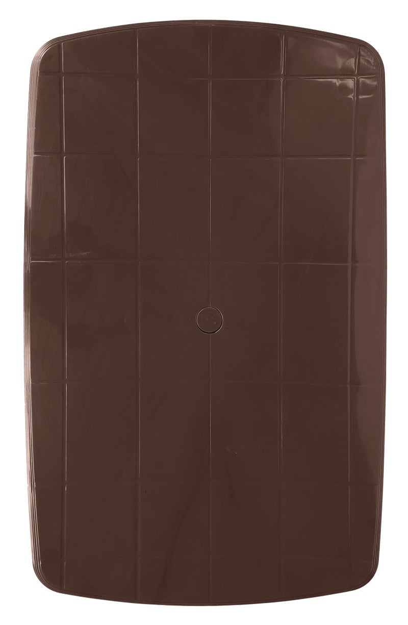 EASY.DAY EASYDAY Arjun Plastic Dining Table for Restaurant, Home, Study, Cafetaria | Plastic Table for Kids/Glossy Finish Multipurpose Table for Indoor & Outdoor Use(Globus Brown) - Image 5