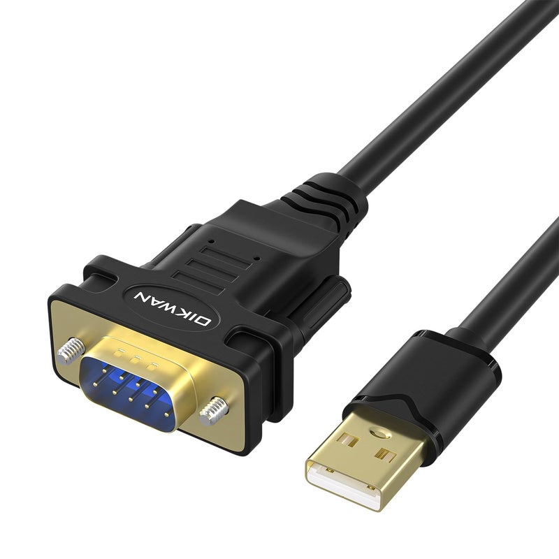 محول OIKWAN USB إلى تسلسلي RS232 مع شريحة FT232 كابل تسلسلي DB9 ذكر USB 20 لنظام ويندوز 1110 8 7 فيستا XP 2000 لينوكس وماك OS 6 قدم 50 حزمة