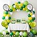 LaRandom 108 Pcs Tennis Party Decorations Tennis Balloon Arch Garland Kit White Green Yellow Foil Latex Balloons for Sports Themed Birthday Women Men Party Decorations Supplies - Image 2
