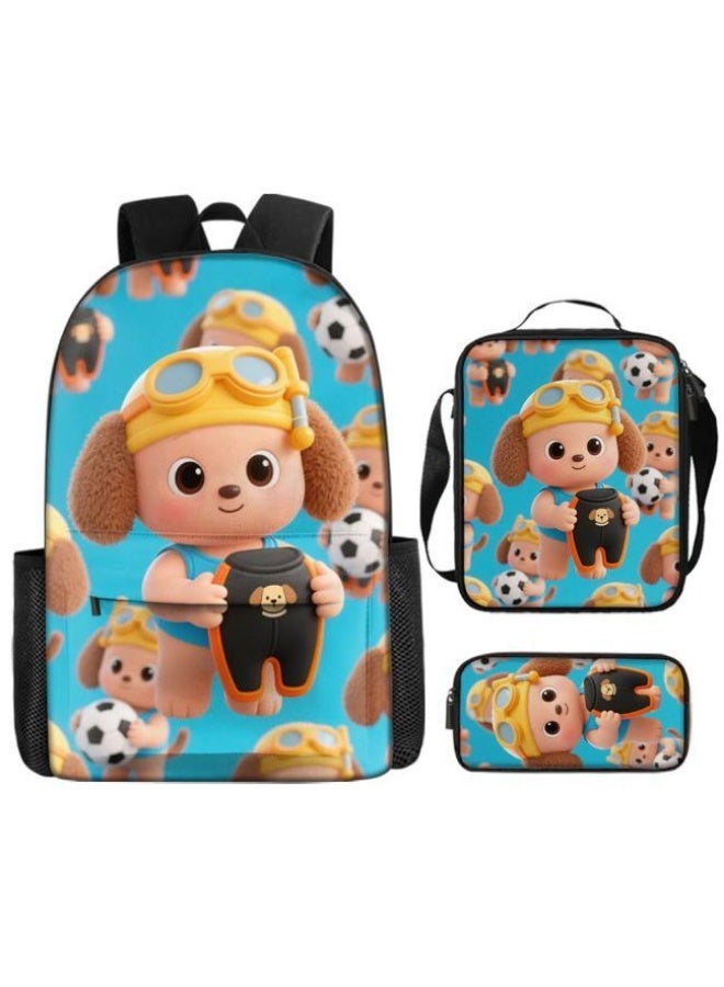 Bright Li Fire Cute cartoon bag set | shoulder + handbag + stationery bag | school season/holiday gift hot recommendation  - Image 2