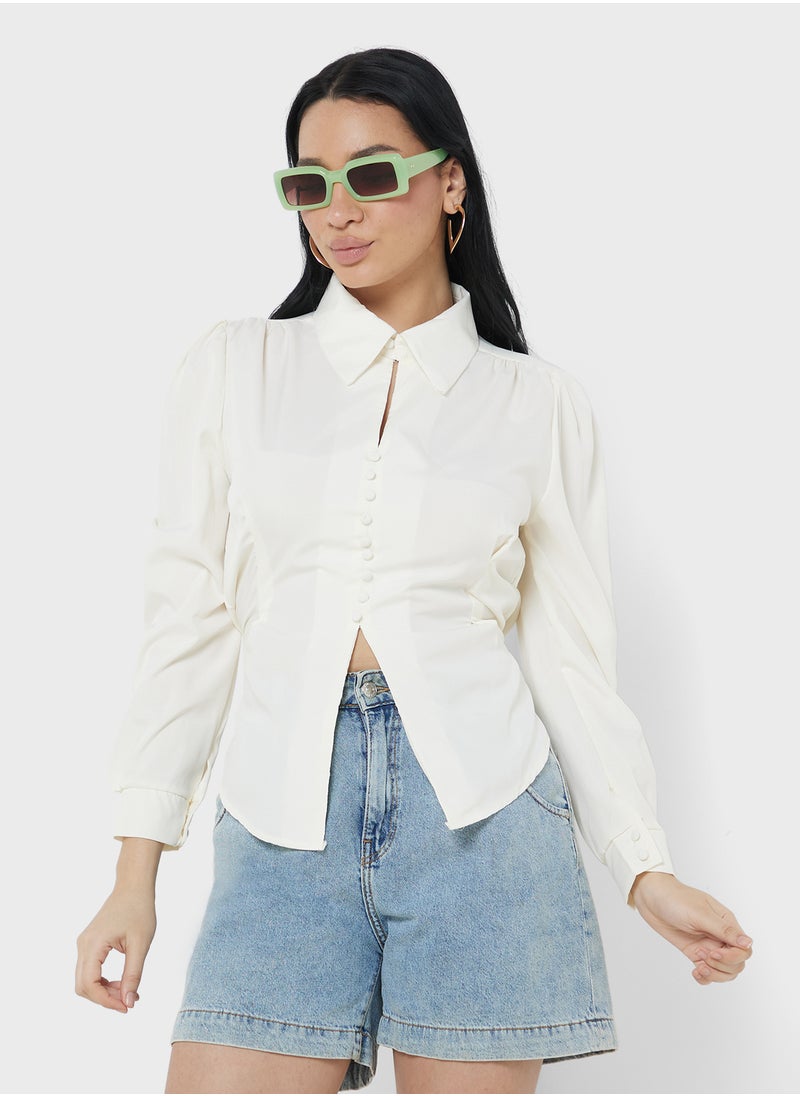 ELLA Puff Sleeve Top  - Image 1