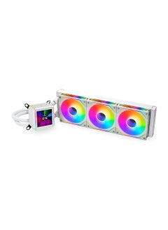 Galahad II LCD 360 AIO CPU Liquid Cooler with 120mm SL Infinity Fans, 2.88” IPS LCD Screen, Asetek 8th Gen 3600 rpm Pump, 2450 RPM Fan Speed, 79.9 CFM Airflow, White | G89.GA2ALCD36INW.00