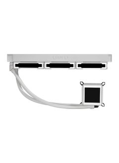 LIAN LI Galahad II LCD 360 AIO CPU Liquid Cooler with 120mm SL Infinity Fans, 2.88” IPS LCD Screen, Asetek 8th Gen 3600 rpm Pump, 2450 RPM Fan Speed, 79.9 CFM Airflow, White | G89.GA2ALCD36INW.00  - Image 5