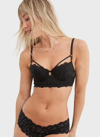 آري من امريكان ايجل Lace Detail Balconette Bra