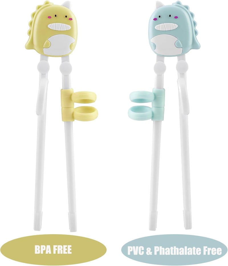 PandaEar Trendy flexible practical build Chopsticks for Kids, Dinosaur, Learning Exercise, Chopsticks for Beginners, Toddlers, 3 Pieces Quick assemble - Image 3