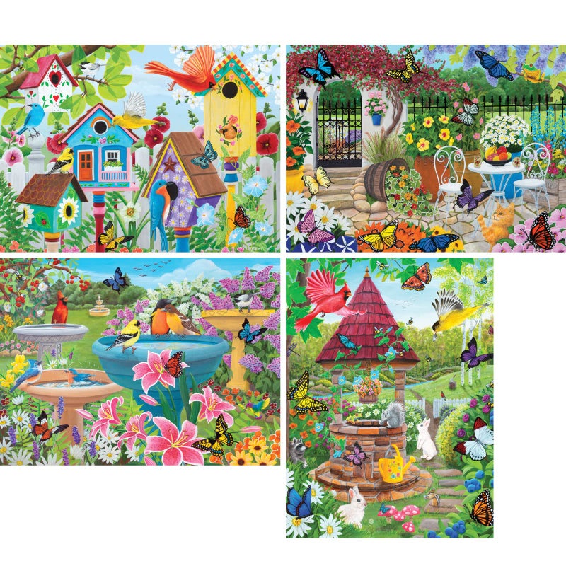 Bits and Pieces â€“ 4-in-1 Multi-Pack 500 Piece Jigsaw Puzzles for Adults â€“ Jigsaw Puzzle Set Bundle by Artist Kathy Bambeck, Completed Puzzle Size: 16" x 20" - Image 2