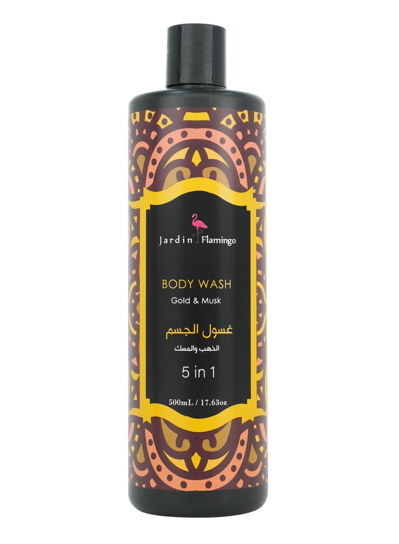 Jardin Flamingo Daily Body Wash – Gold & Musk, 500ml