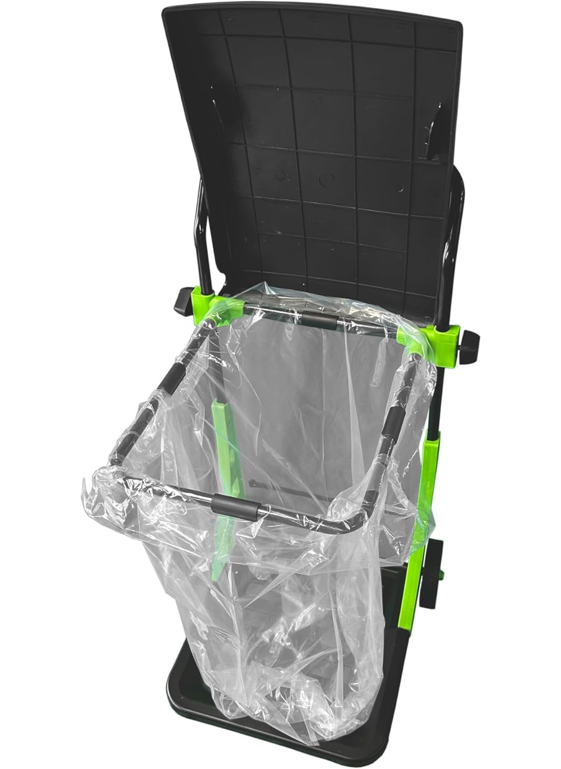 Bosmere Bosmere W305LVC Purpose Garden Cart Adjustable Collapsible Yard Waste Can Portable Trash Bin Forest Green  - Image 4