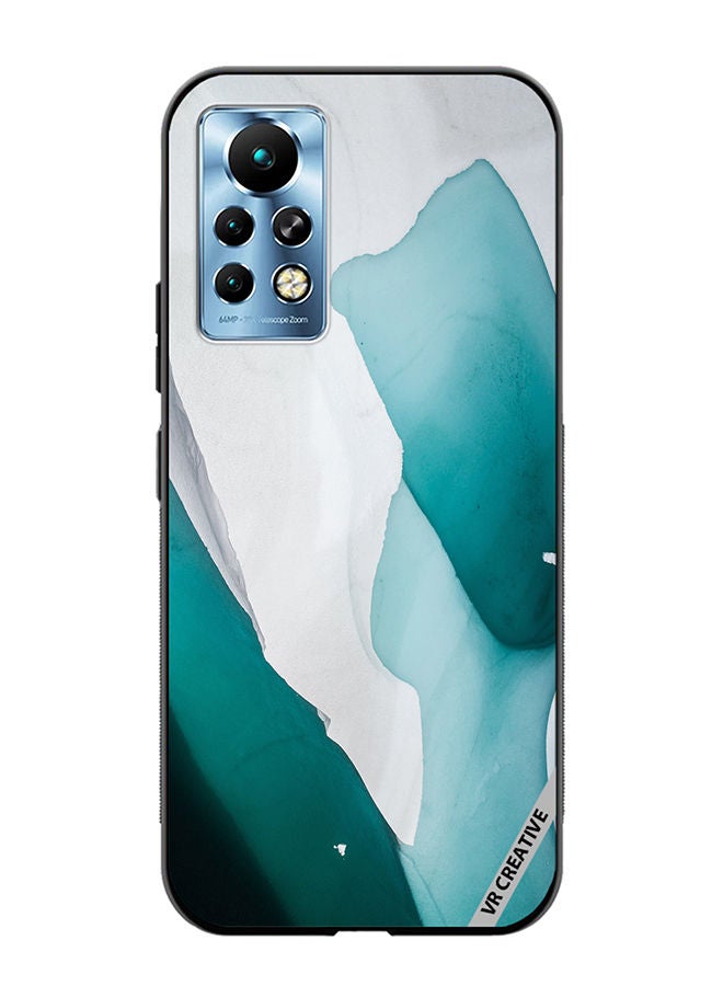VR CREATIVE Protective Case Cover For Infinix Note 11 Pro Green Flow Design Multicolour - Image 1