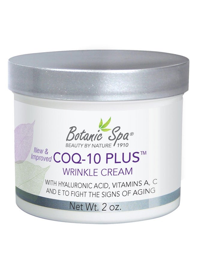 Botanic Spa Coq10 Plus Wrinkle Cream With Hyaluronic Acid Vitamins A C & E Helps Diminish The Appearance Of Lines And Wrinkles 2 Oz  - Image 1