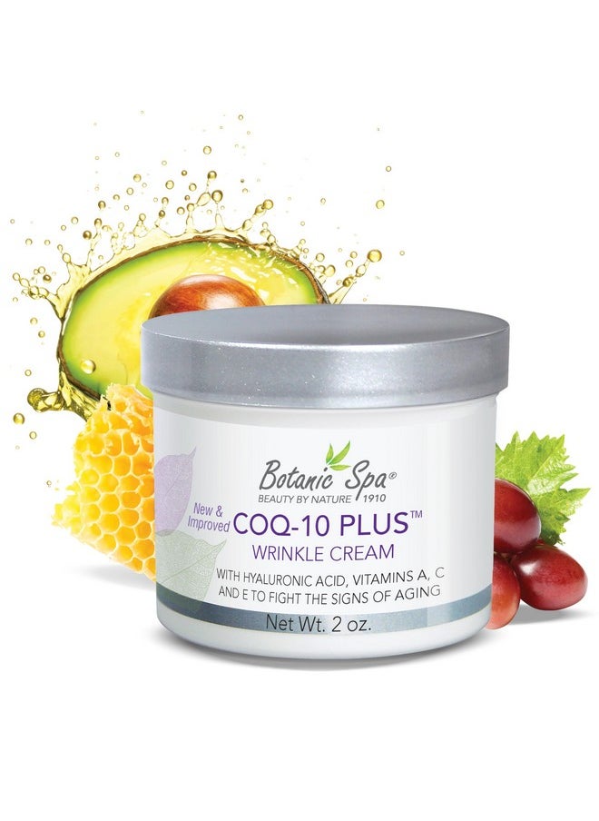 Botanic Spa Coq10 Plus Wrinkle Cream With Hyaluronic Acid Vitamins A C & E Helps Diminish The Appearance Of Lines And Wrinkles 2 Oz  - Image 2