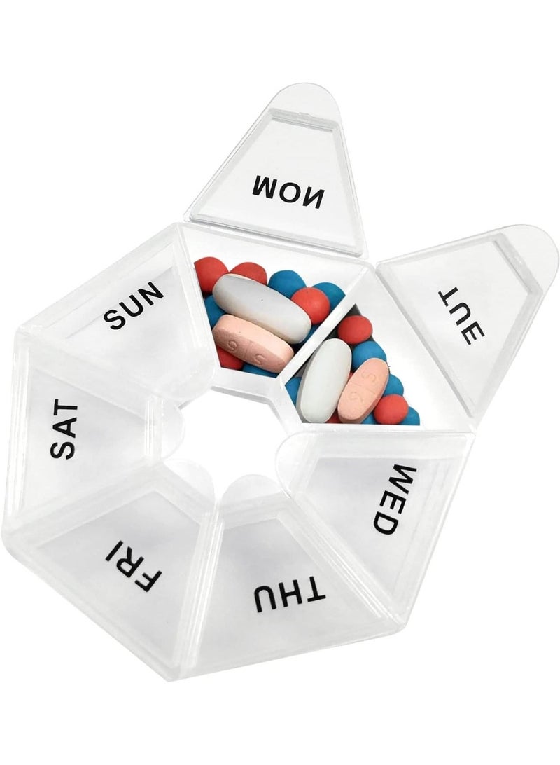 منظم حبوب الدواء والفيتامينات اليومي، موزع حبوب الدواء بتصميم يومي، مناسب للسفر والشنطة - عبوة من 3 قطع - Image 4