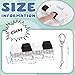Axlksia 2 Pack Keyboard Fidget Toy Fidget Clicker Keyboard Fidget Keychain Button Fidget Gifts for Adults to Relieve Stress and Pass Time 4in1 F - Image 4