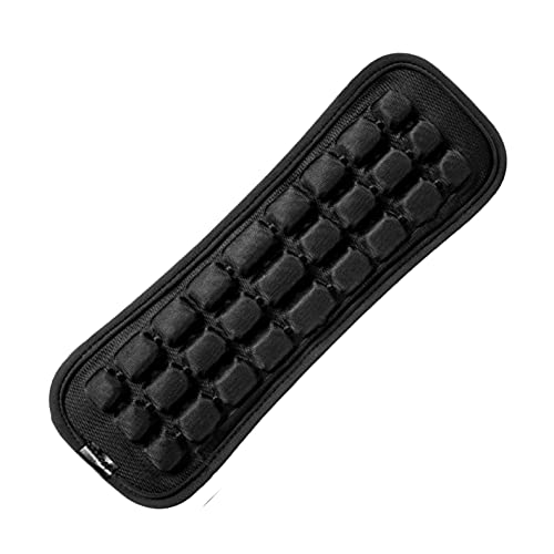 None/Brand Updated Shoulder Strap Pad Detachable with 3 rows Decompression Air Cushion, Ventilated, Quick-dry, Non-slip for Messenger, Laptop, Camera, Bags, Duffel, Guitar, Backpacks (Black) (10.24x3.54in | 1pc) - Image 1