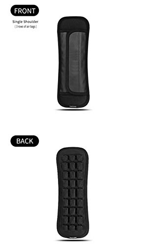 None/Brand Updated Shoulder Strap Pad Detachable with 3 rows Decompression Air Cushion, Ventilated, Quick-dry, Non-slip for Messenger, Laptop, Camera, Bags, Duffel, Guitar, Backpacks (Black) (10.24x3.54in | 1pc) - Image 2