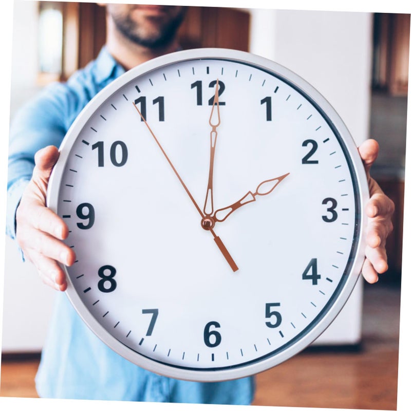 طقم حركة ساعة حائط صامتة للذهب DIY 25 سم تعمل بالبطارية مع عقارب - Image 4