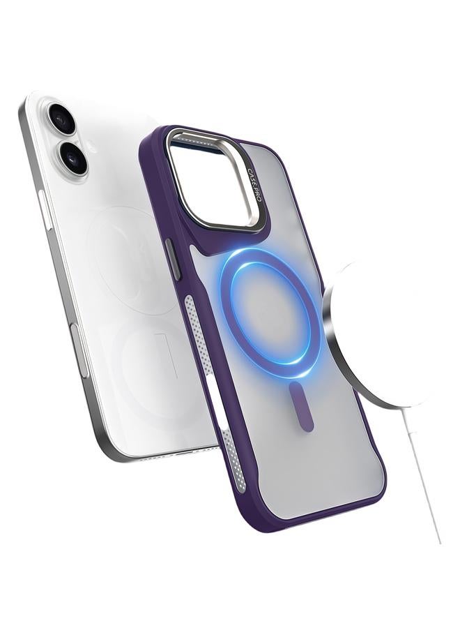 S-TOP Case For iPhone 16 Metal Bracket MagSafe Magnetic Phone Case - Image 1