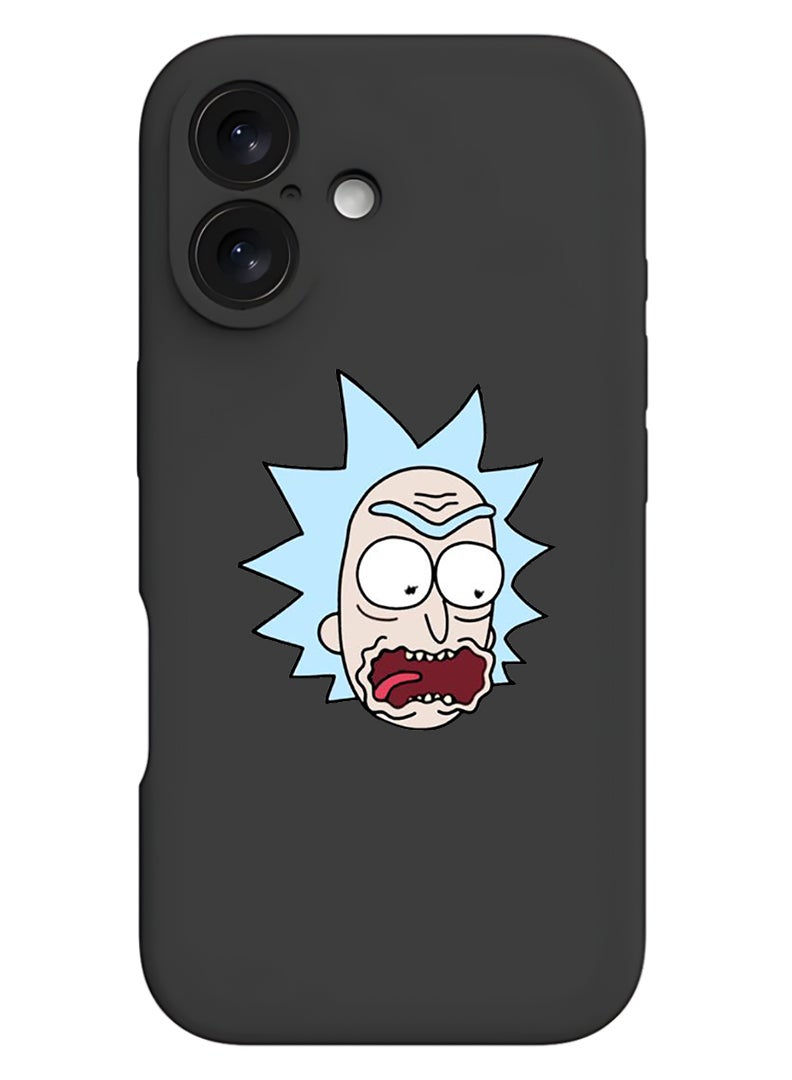 Theodor Protective Slim Fit Case Liquid Silicone Cover with Full Body Protection Anti-Scratch Shockproof Case For Apple iPhone 17 (Black) Rick & Martin - Image 1