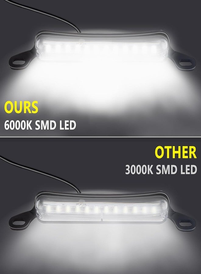 BFXM LED License Plate Lights 12 V DC Universal License Plate Light, Waterproof Tag Lamp Assembly Replacement LED Plate Light for Car Trailer UTV ATV Truck RV Boat (White) - Image 4