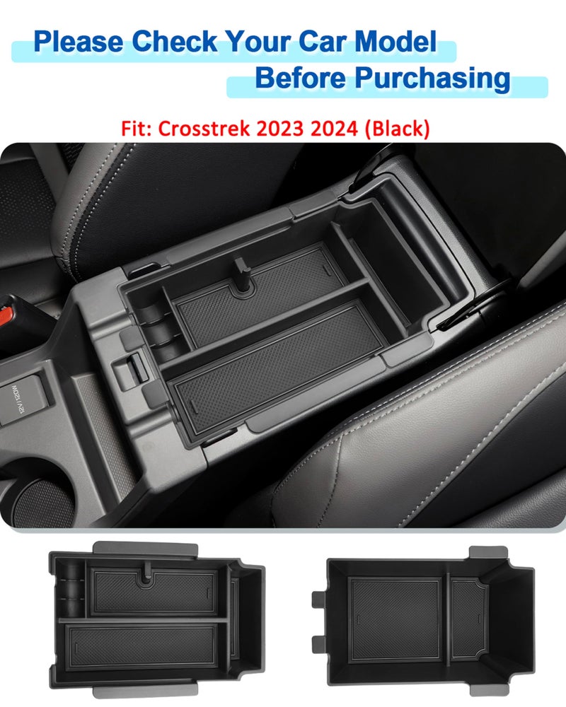 Coleya 2 Layer-2024 2025 2026 Crosstrek Center Console Organizer for Subaru Crosstrek (Base/Premium/Sport/Limited/Wildernes),Durable ABS 2025 Crosstrek&Impreza Tray 2026 Crosstrek Hybrid Accessories - Image 2