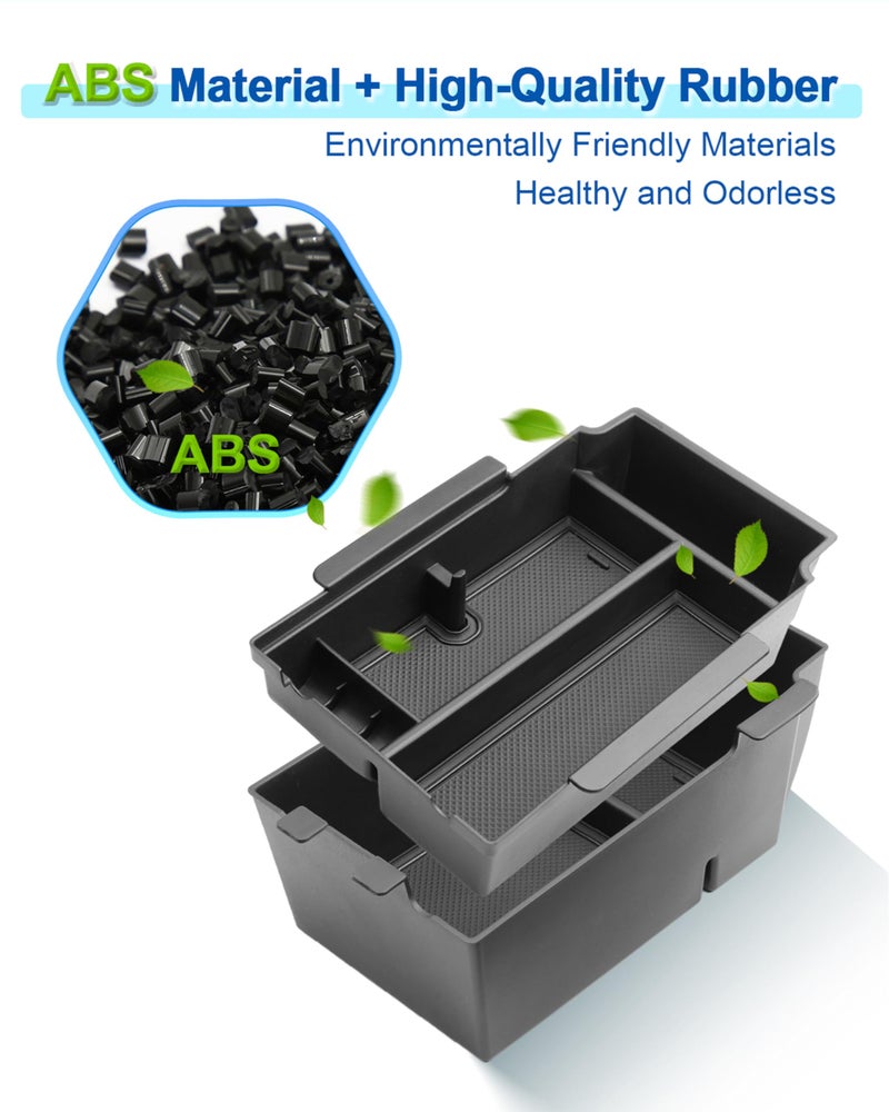 Coleya 2 Layer-2024 2025 2026 Crosstrek Center Console Organizer for Subaru Crosstrek (Base/Premium/Sport/Limited/Wildernes),Durable ABS 2025 Crosstrek&Impreza Tray 2026 Crosstrek Hybrid Accessories - Image 3