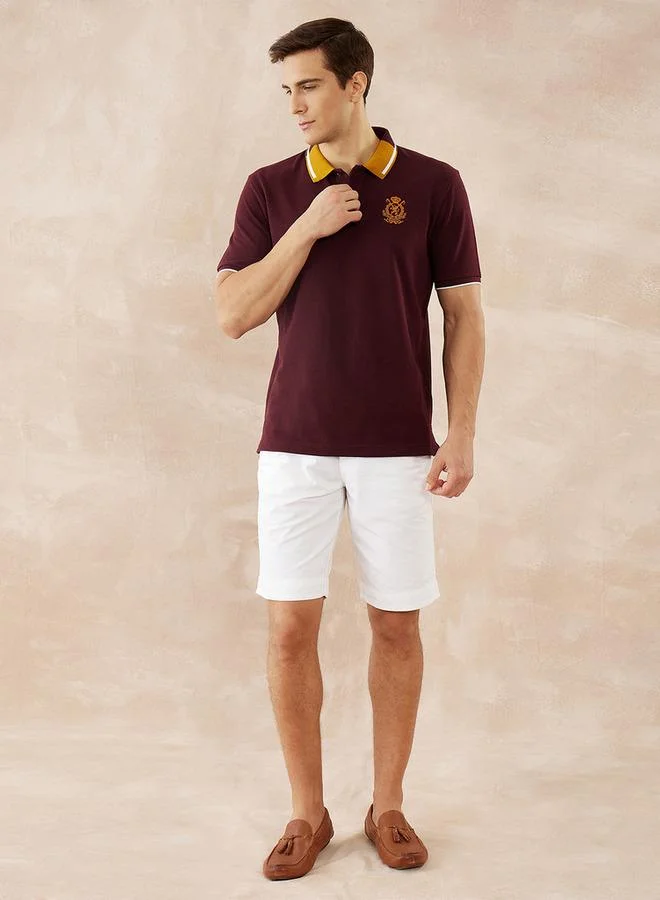 فهرنهايت تيشيرت بولو سادة بأكمام قصيرة من فهرنهايت