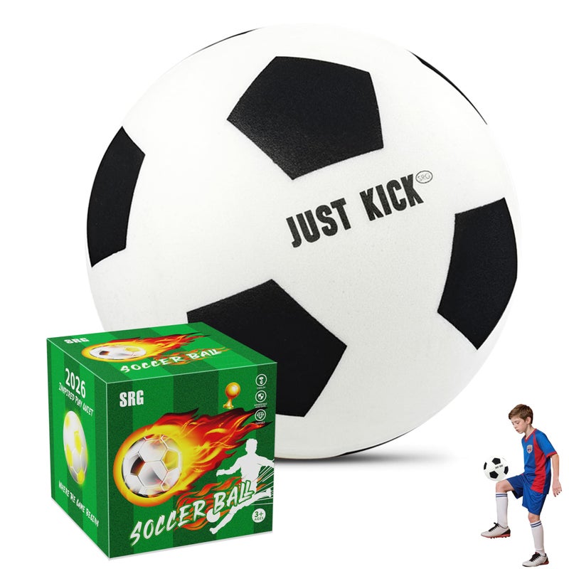 SRG Quiet Foam Soccer Ball Size 7 â€“ Advanced Indoor Training Ball, Soft Lightweight Quiet Ball for Footwork & Dribbling, Noise-Free Premium Box Gift for Home Practice - Image 1