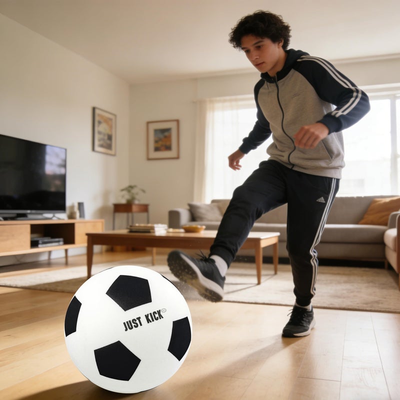 SRG Quiet Foam Soccer Ball Size 7 â€“ Advanced Indoor Training Ball, Soft Lightweight Quiet Ball for Footwork & Dribbling, Noise-Free Premium Box Gift for Home Practice - Image 2
