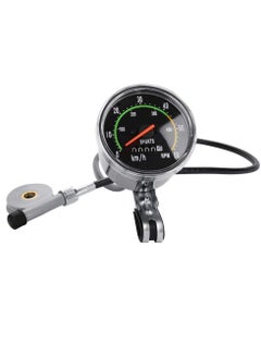 Bike Speedometer, Bicycle Odometer Cycling Computer, Mountain Bike Mechanical Odometer Waterproof Bike Computer Mountain Bicycle Code Table Bike Mechanical Code Table(Black)