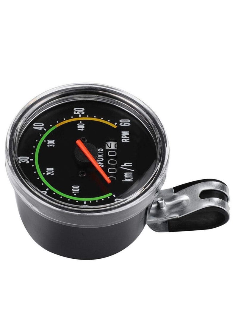 SYOSI - Bike Speedometer, Bicycle Odometer Cycling Computer, Mountain Bike Mechanical Odometer Waterproof Bike Computer Mountain Bicycle Code Table Bike Mechanical Code Table(Black) - Image 1