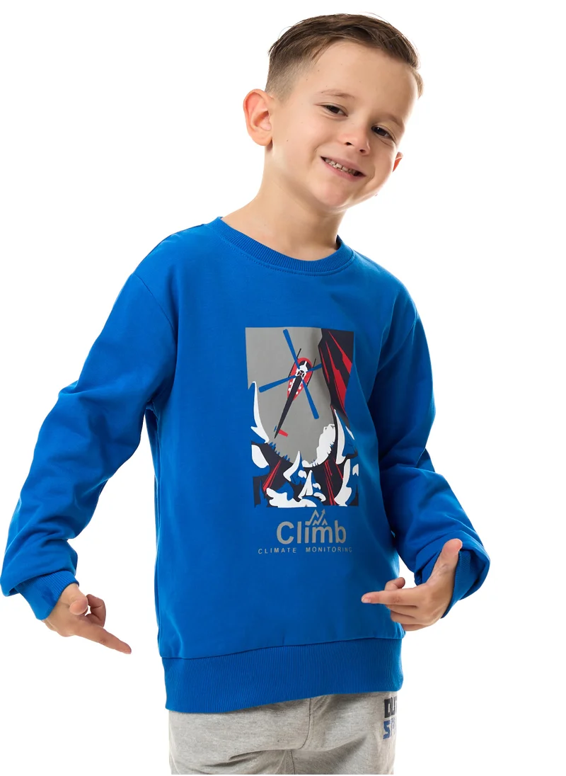 victor and jane Boys' Sweatshirt with Graphic Prints